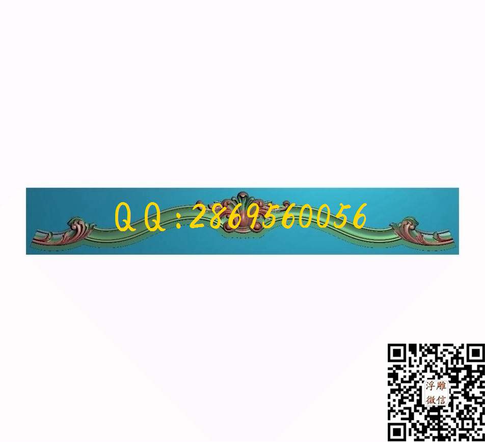 洋花床尾_欧式木门长条洋花贴花门上花门芯门楣精雕图浮雕图